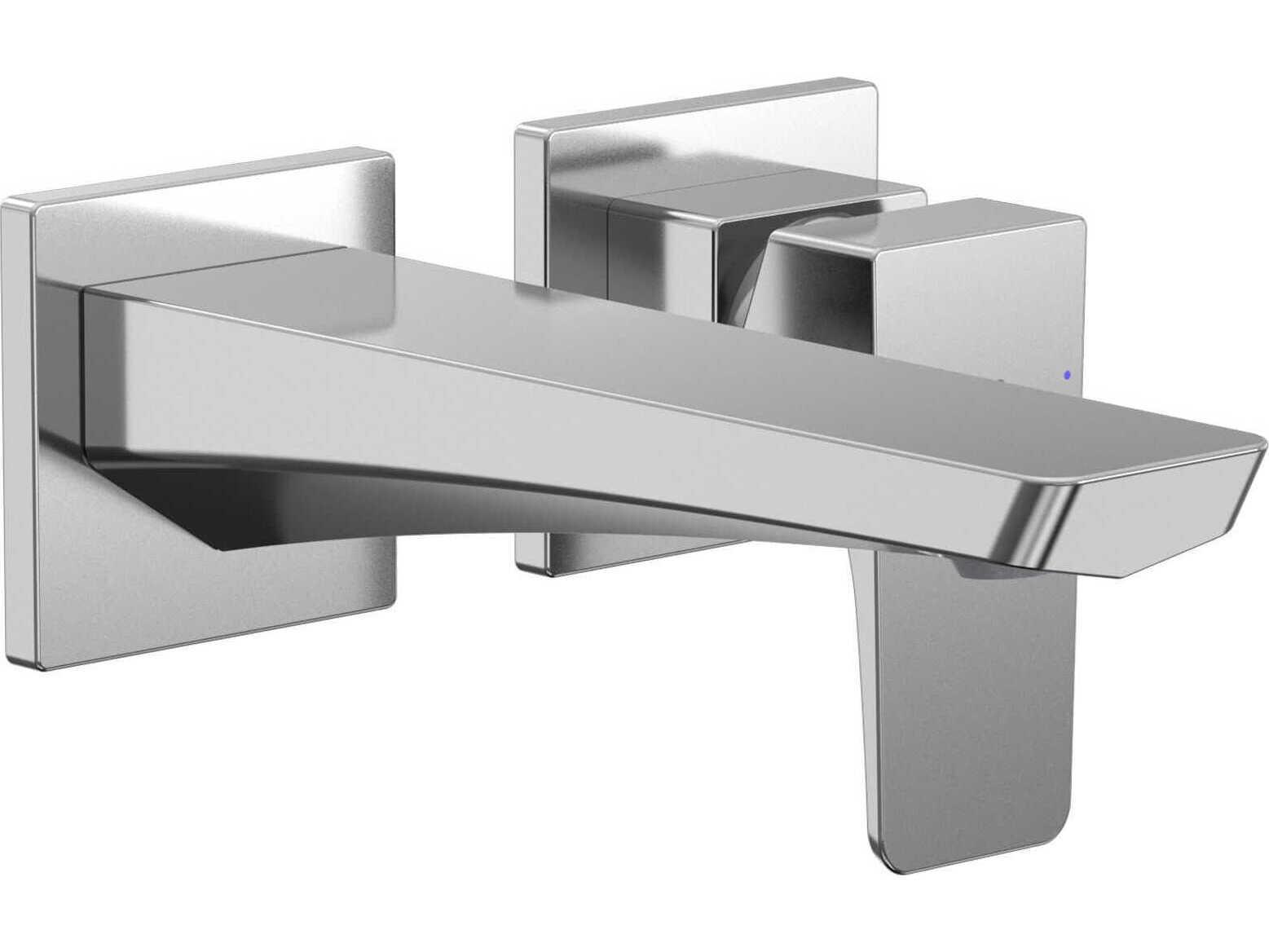 TOTO Global Edge Wall-Mount Single-Handle Bathroom Faucet with Comfort Glide Technology