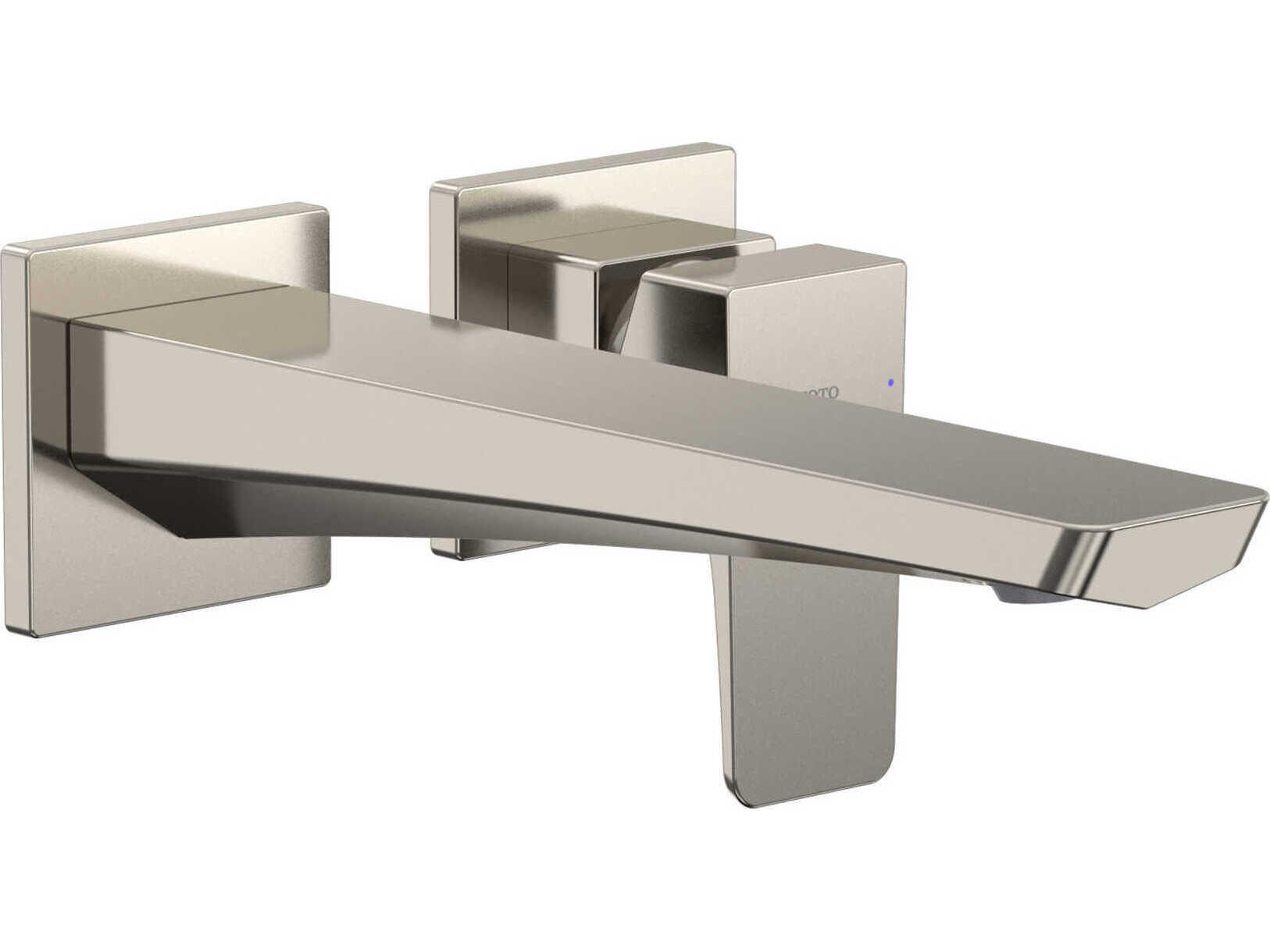 TOTO Global Edge Wall-Mount Single-Handle Long Bathroom Faucet with Comfort Glide Technology
