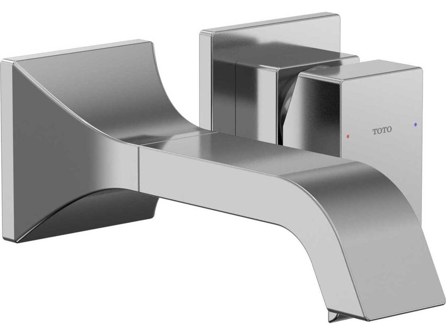 TOTO Global Composed Wall-Mount Single-Handle Bathroom Faucet with Comfort Glide Technology