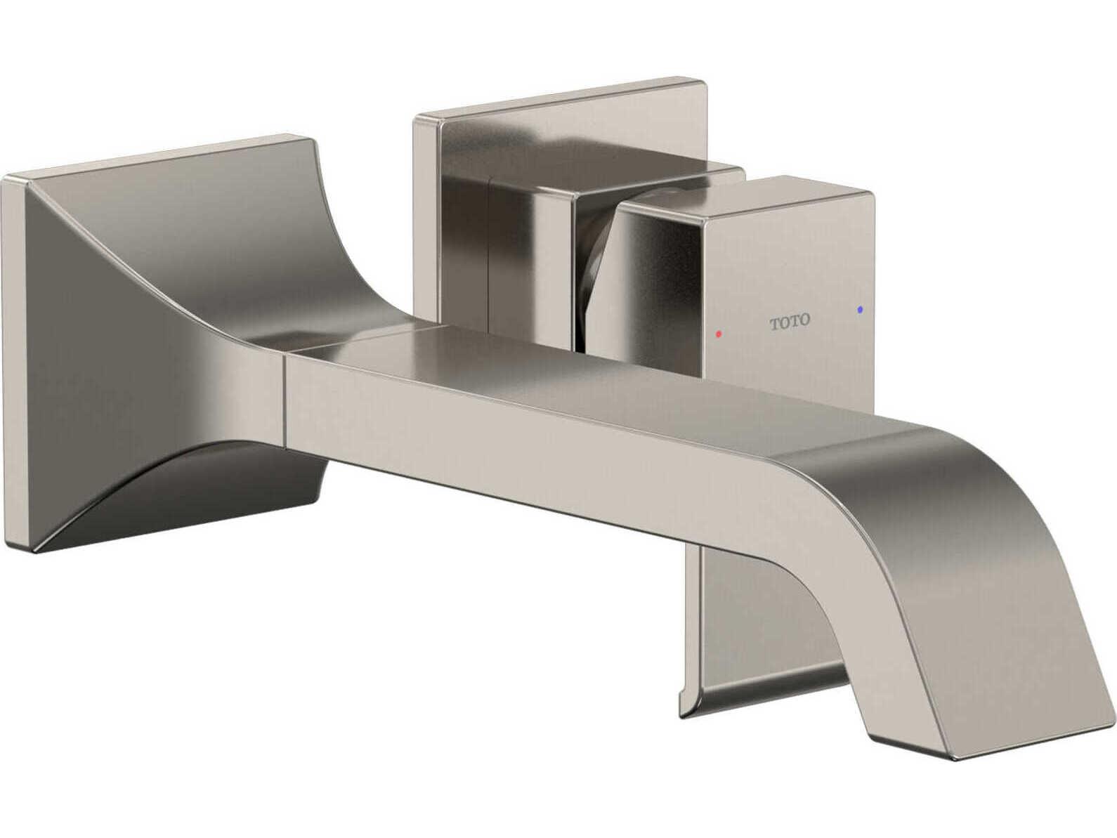 TOTO Global Composed Wall-Mount Single-Handle Long Bathroom Faucet with Comfort Glide Technology