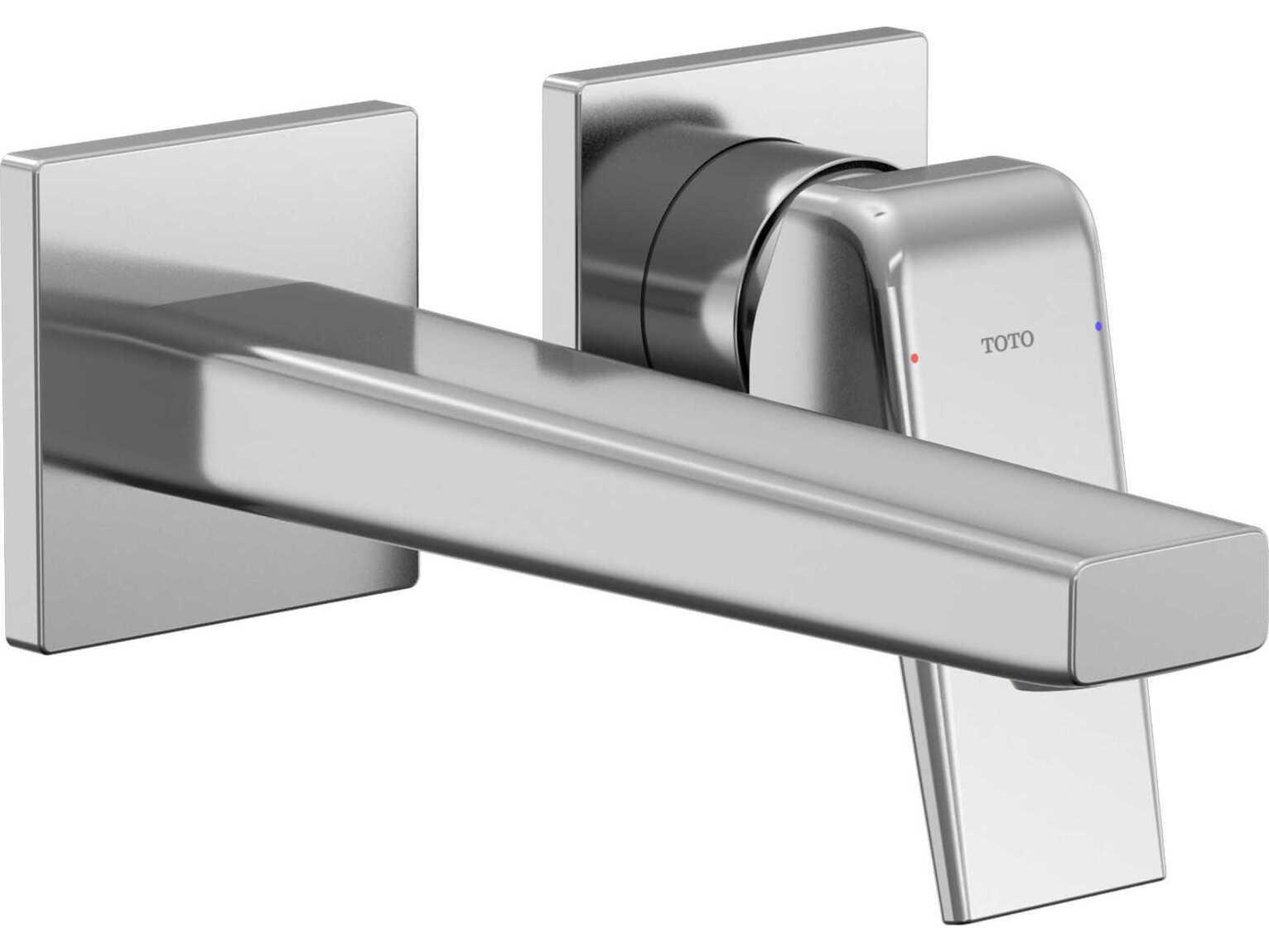 TOTO Global Balance Wall-Mount Single-Handle Bathroom Faucet with Comfort Glide Technology