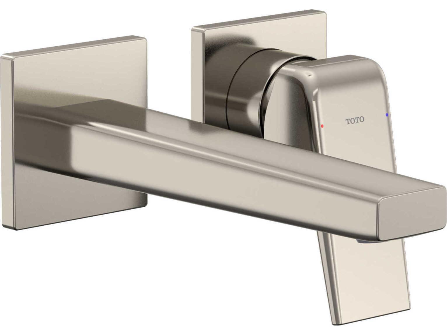 TOTO Global Balance Wall-Mount Single-Handle Bathroom Faucet with Comfort Glide Technology
