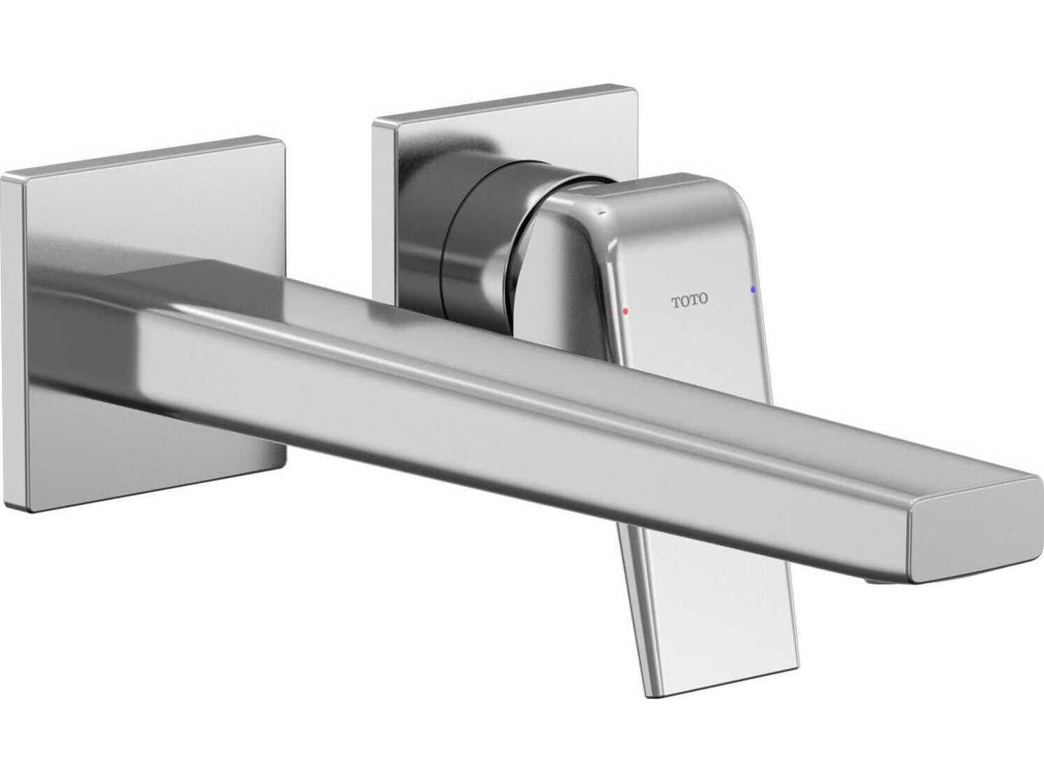 TOTO Global Balance Wall-Mount Single-Handle Long Bathroom Faucet with Comfort Glide Technology