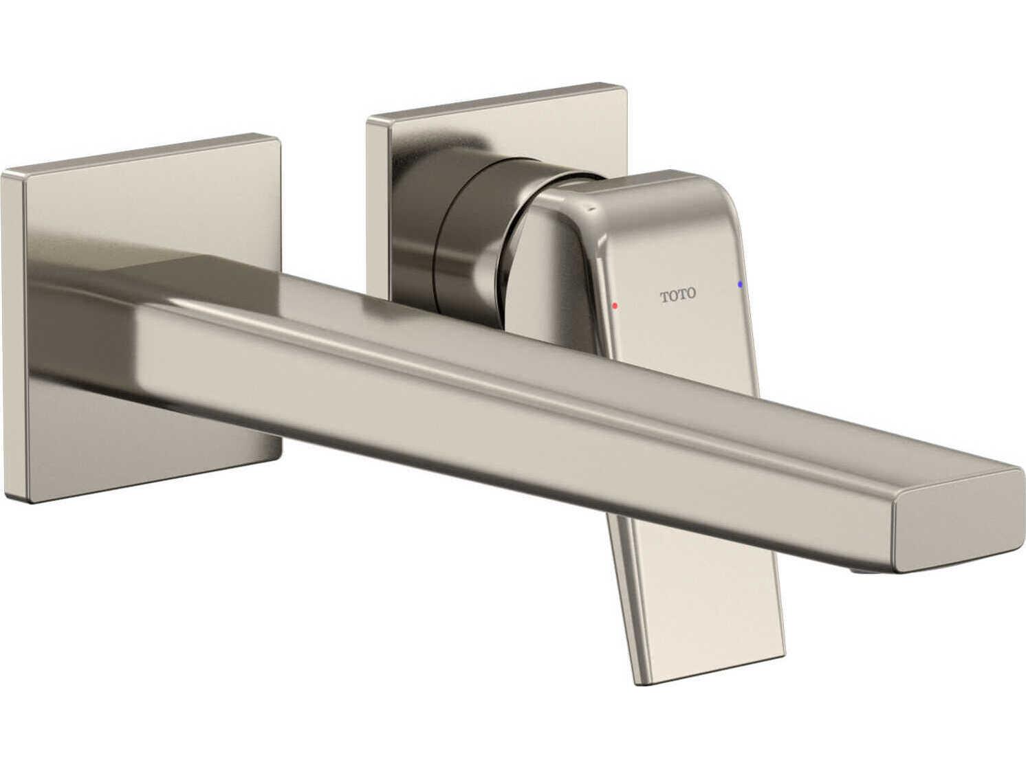 TOTO Global Balance Wall-Mount Single-Handle Long Bathroom Faucet with Comfort Glide Technology