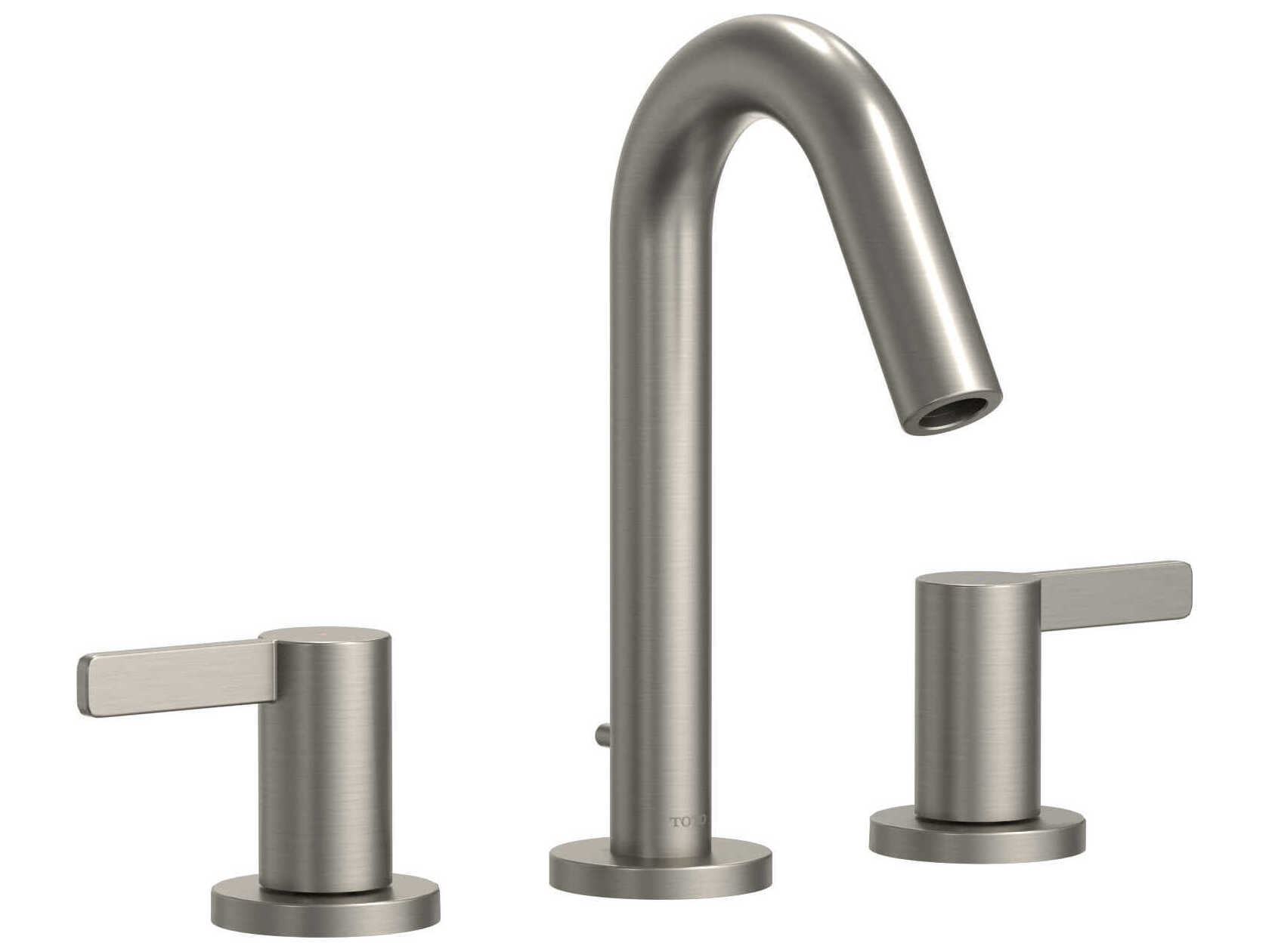 TOTO Global Fine Two Lever Handle Widespread Bathroom Sink Faucet