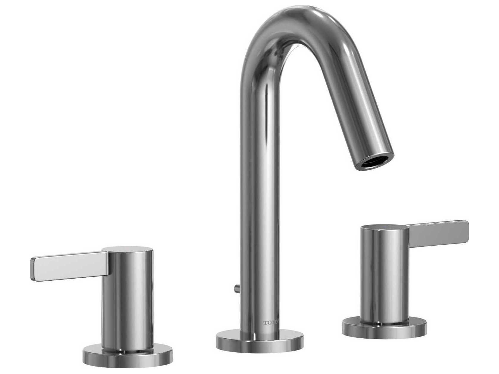 TOTO Global Fine Two Lever Handle Widespread Bathroom Sink Faucet