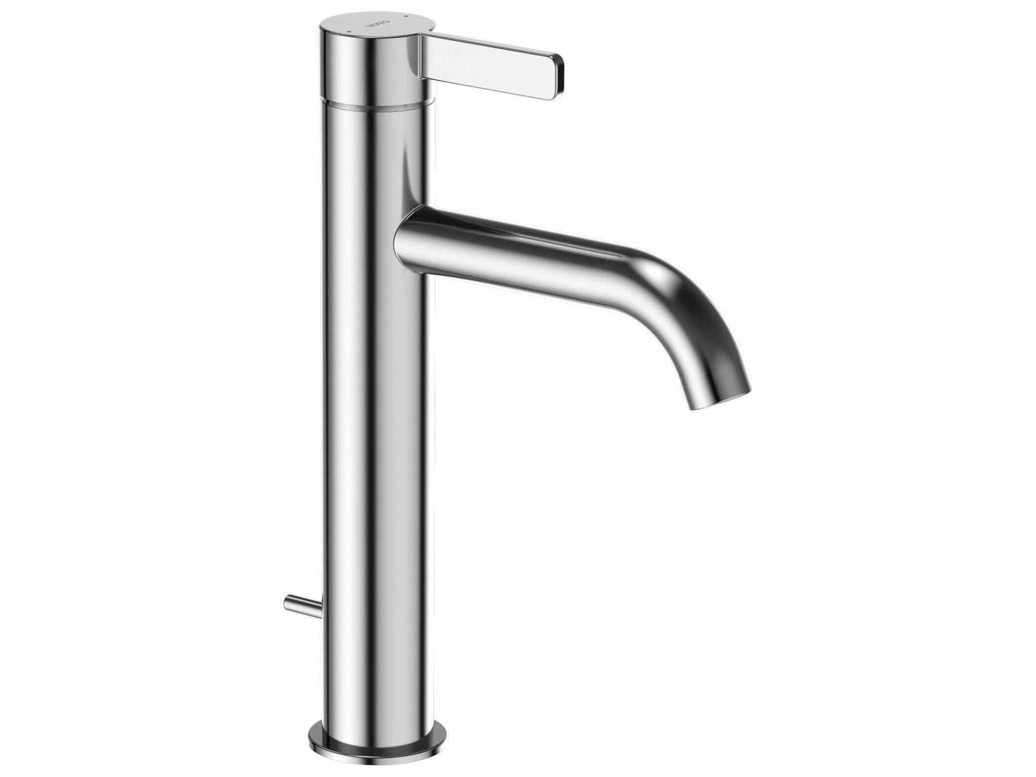 TOTO Global Fine Single Handle Semi-Vessel Bathroom Sink Faucet with Comfort Glide Technology
