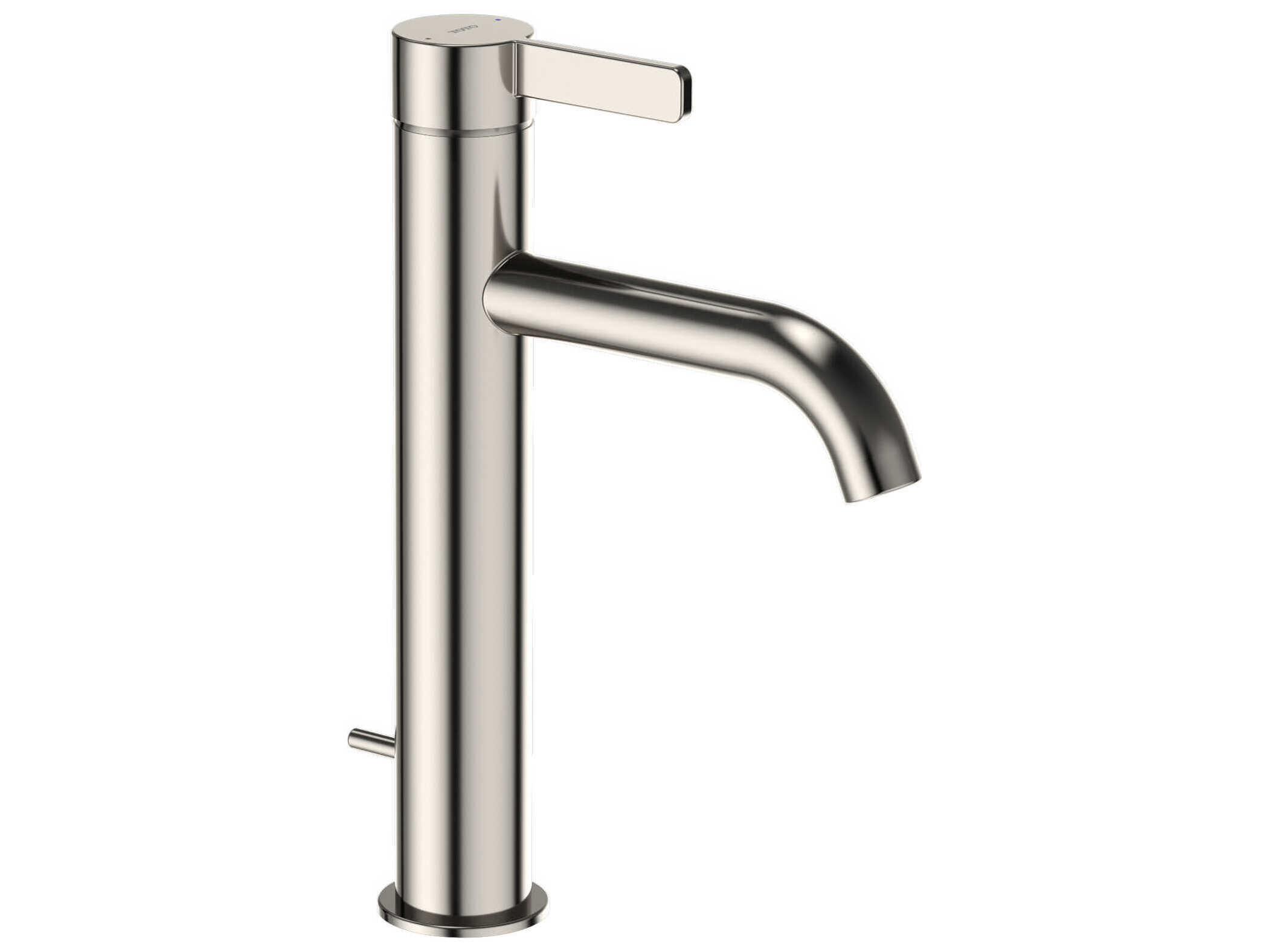TOTO Global Fine Single Handle Semi-Vessel Bathroom Sink Faucet with Comfort Glide Technology