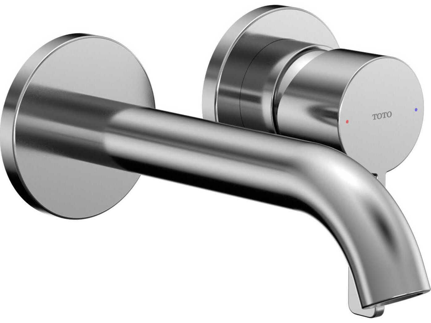 TOTO Global Fine Wall-Mount Single-Handle Bathroom Faucet with Comfort Glide Technology