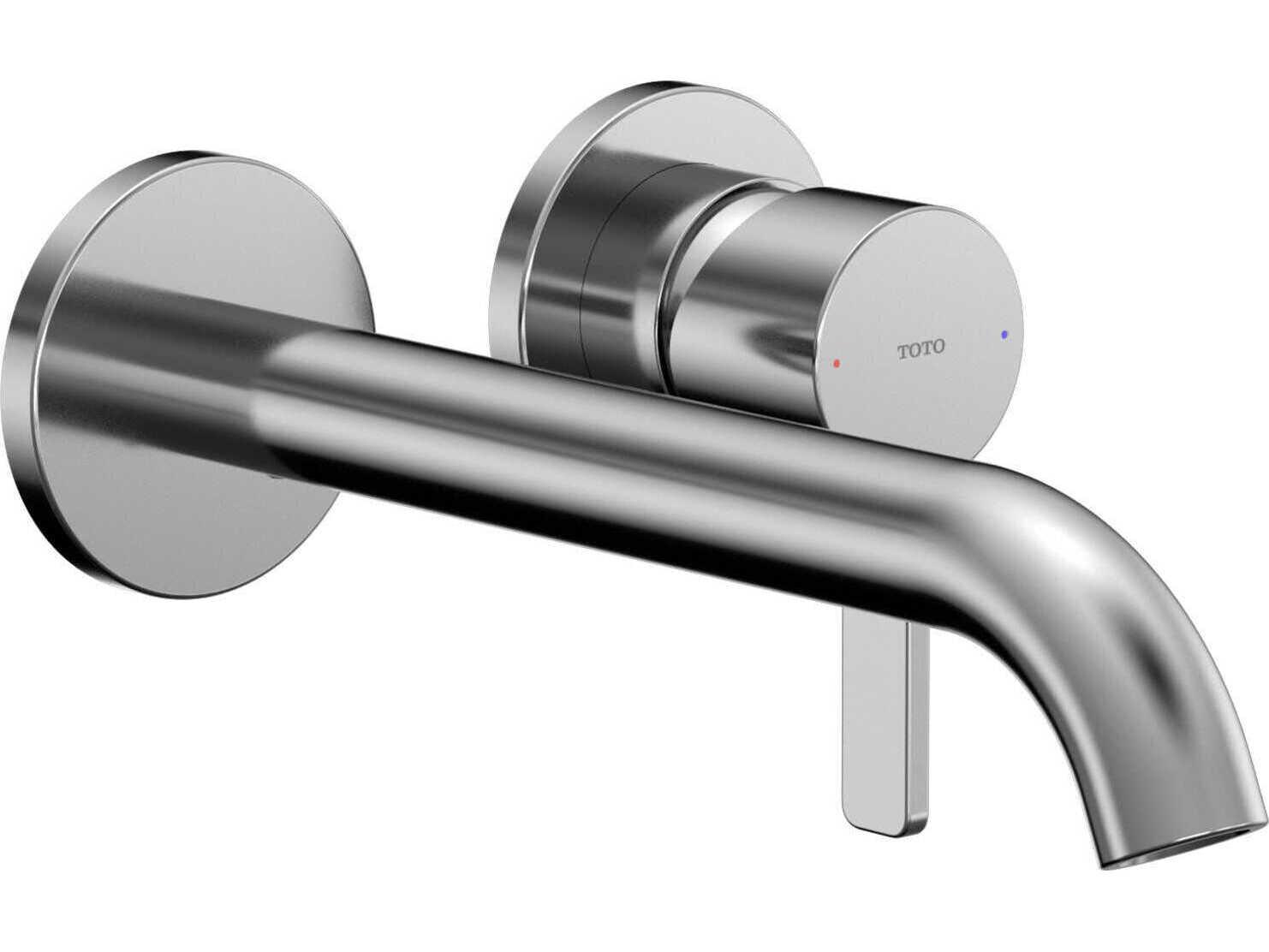 TOTO Global Fine Wall-Mount Single-Handle Long Bathroom Faucet with Comfort Glide Technology