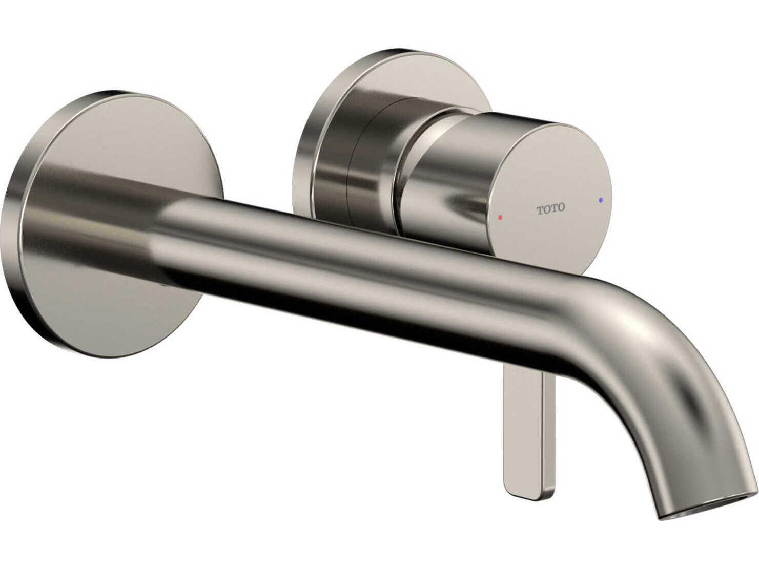 TOTO Global Fine Wall-Mount Single-Handle Long Bathroom Faucet with Comfort Glide Technology