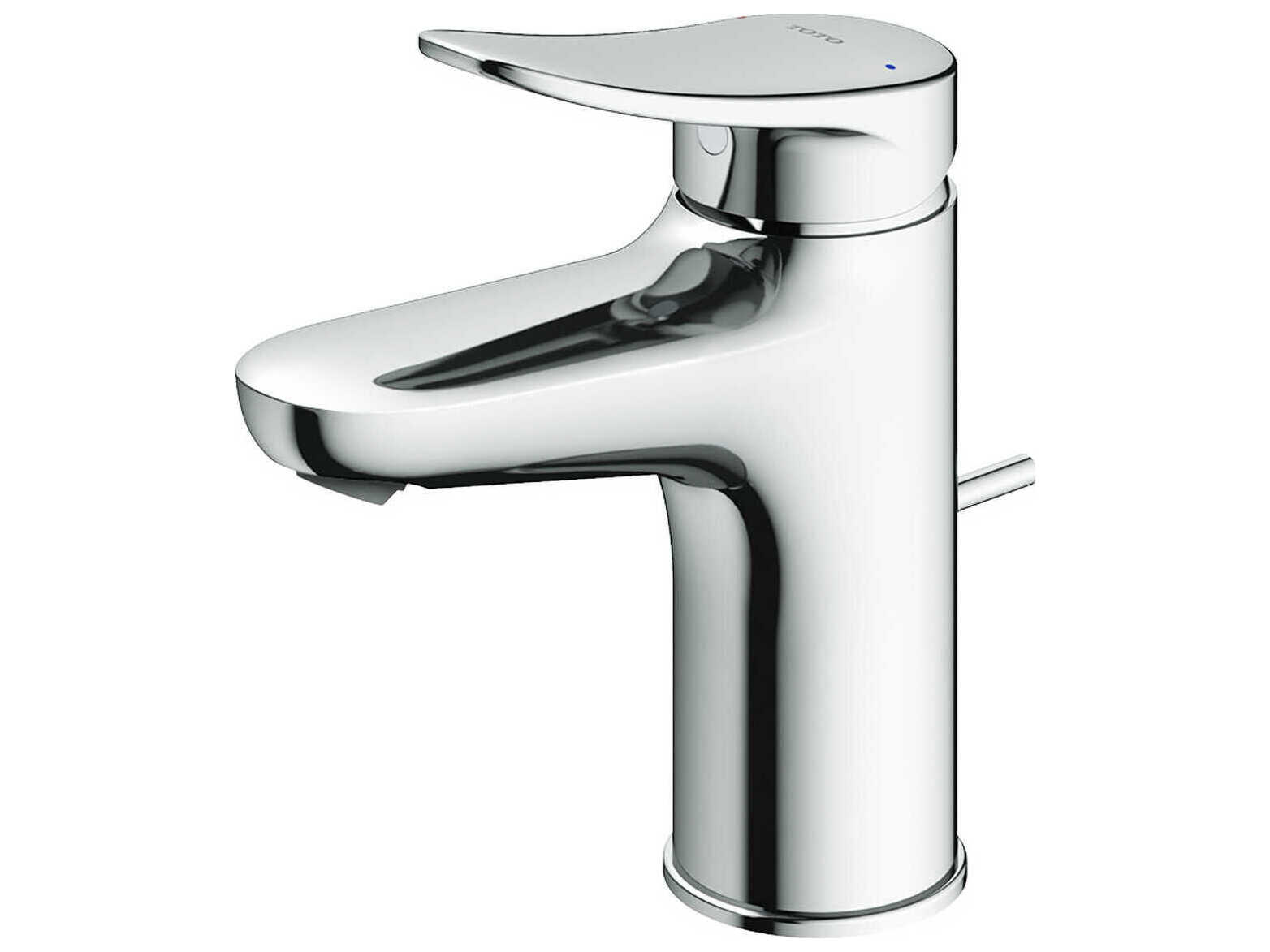 TOTO LF-Series Single Handle Polished Chrome Bathroom Sink Faucet with Drain Assembly