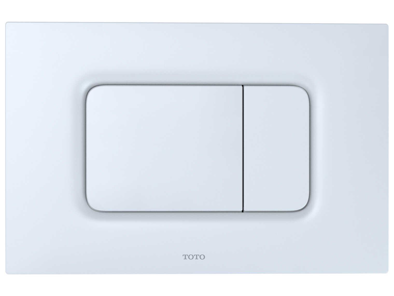TOTO Dual Flush Rectangle Push Button Plate for Select DuoFit In-Wall Tank Unit
