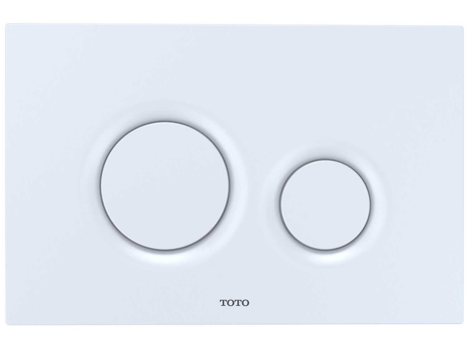 TOTO Dual Flush Round Push Button Plate for Select DuoFit In-Wall Tank Unit