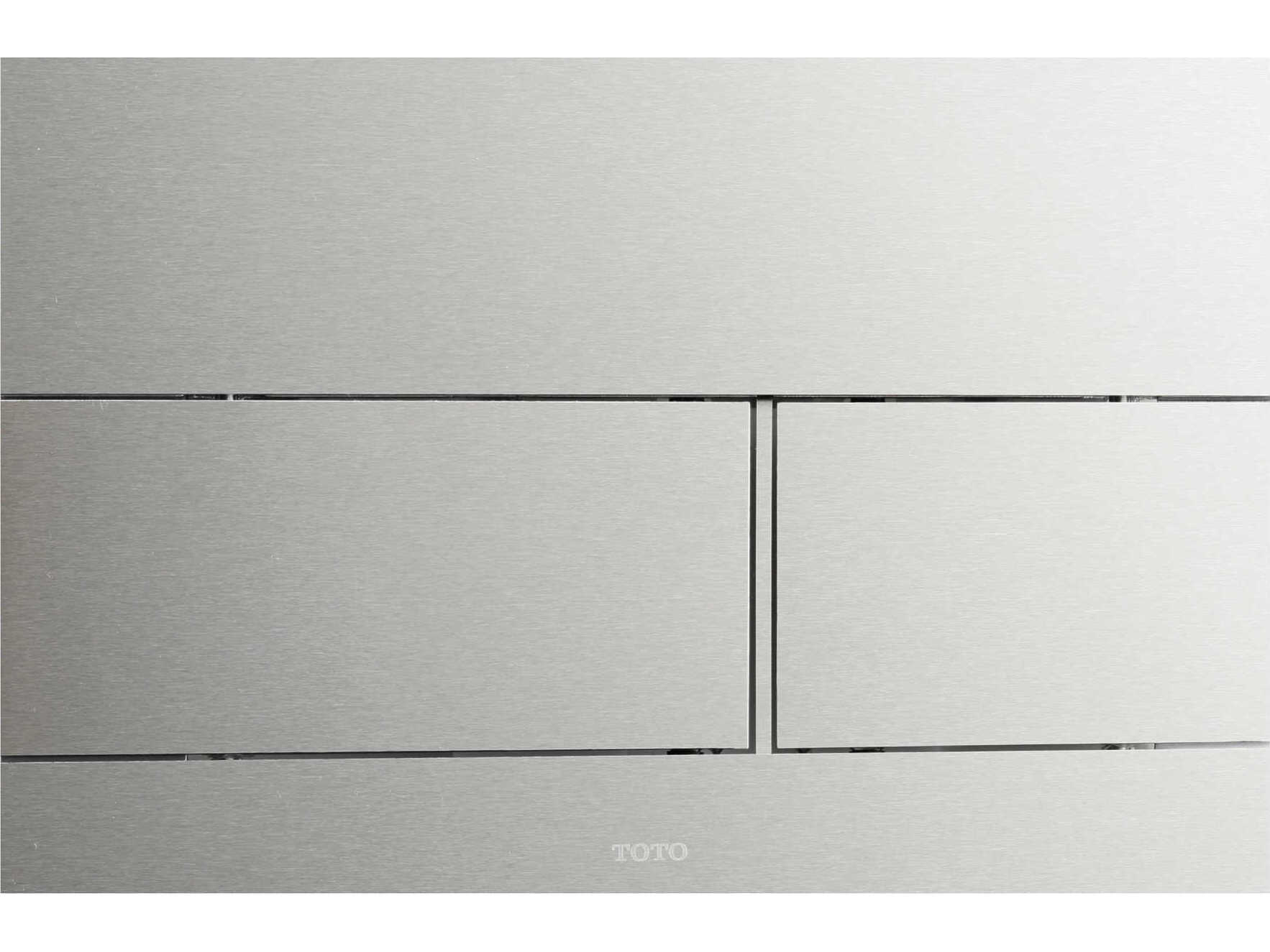 TOTO Stainless Steel Dual Flush Push Button Plate for Select DuoFit In-Wall Tank Unit