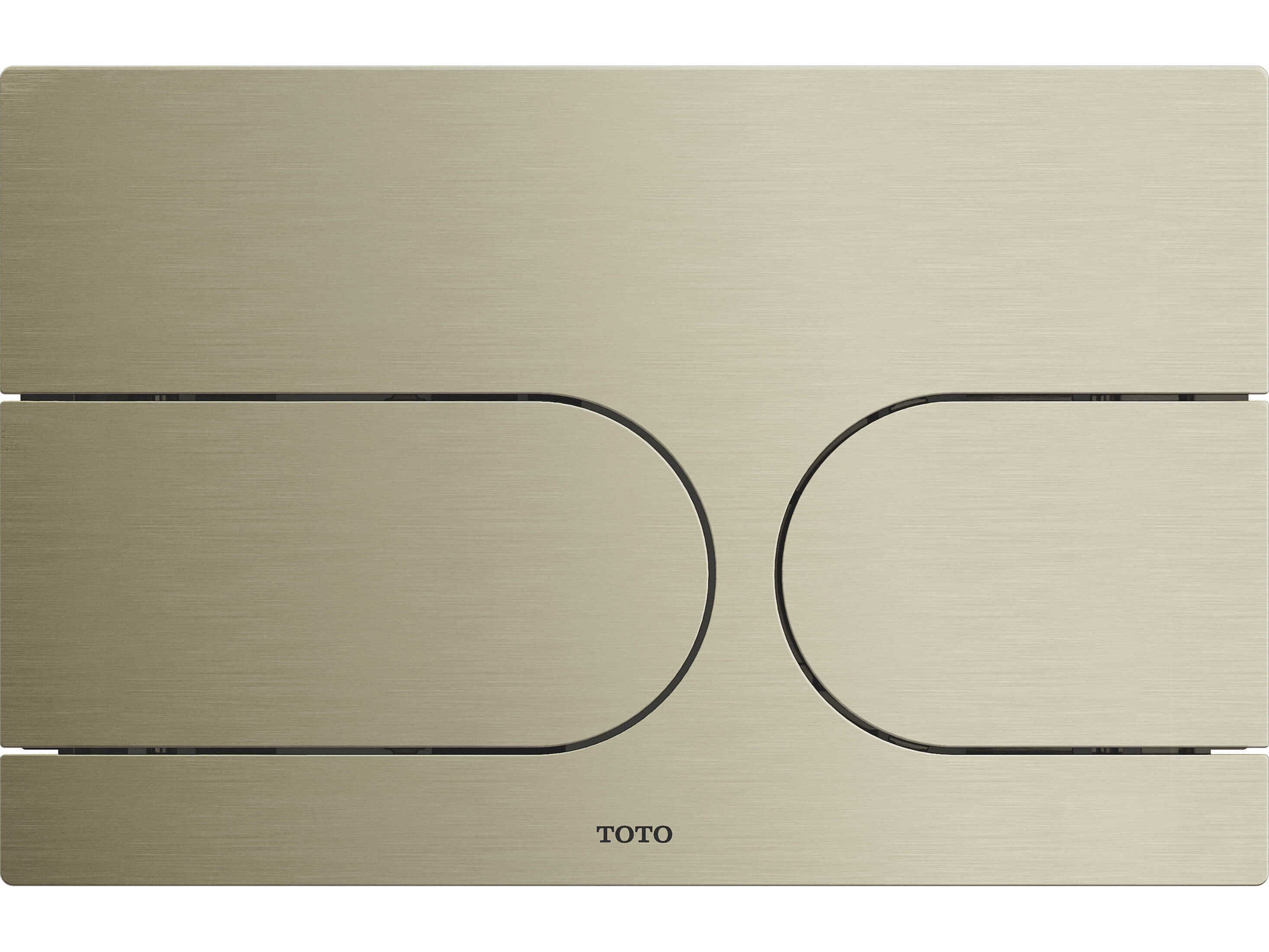 TOTO Nickel Push Button Plate for Neorest In-Wall Tank Unit, White Glass