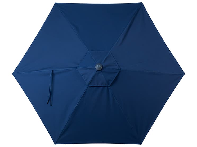 Tropitone Sombra Aluminum 9 Foot Hexagon Double Pulley Lift Umbrella