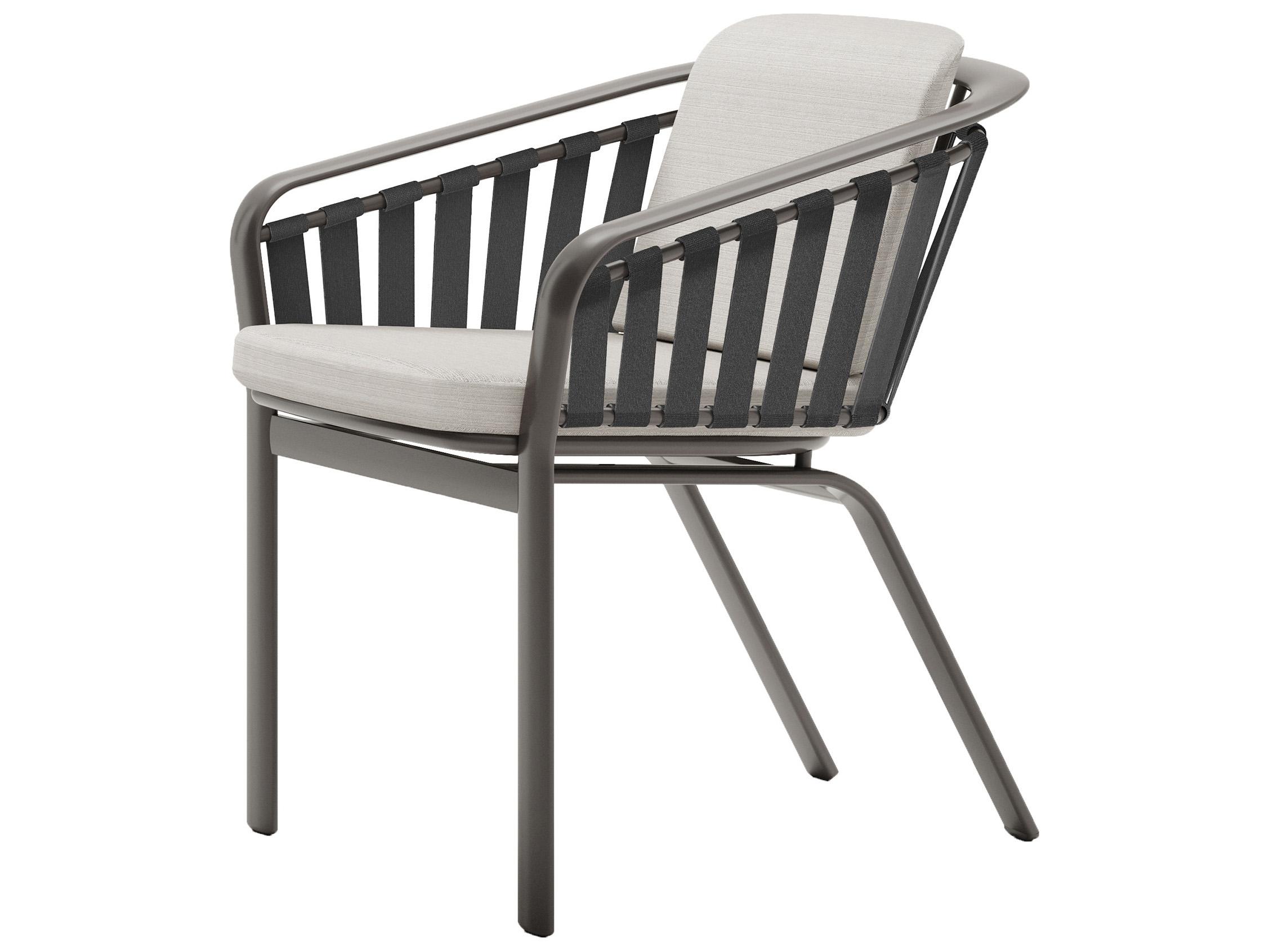 Tropitone Trelon Cushion Aluminum Outdoor Patio Dining Arm Chair
