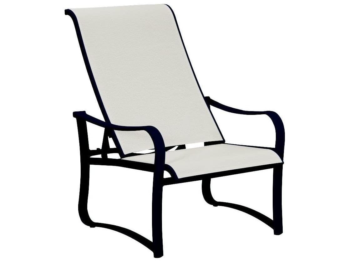Tropitone Shoreline Sling Aluminum Recliner Patio Lounge Chair
