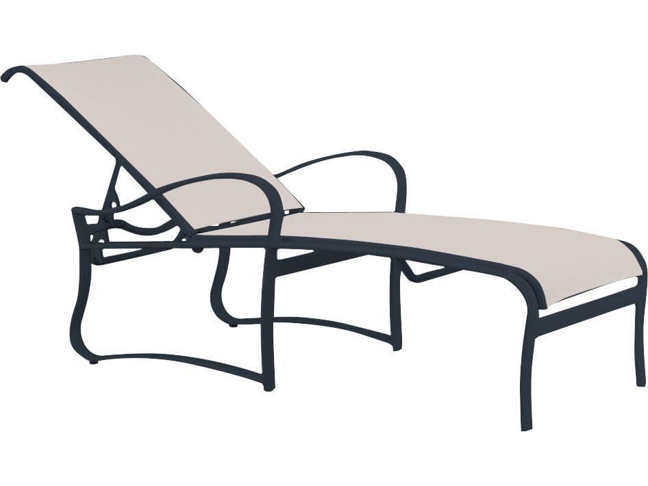Tropitone Shoreline Sling Aluminum Patio Chaise Lounge