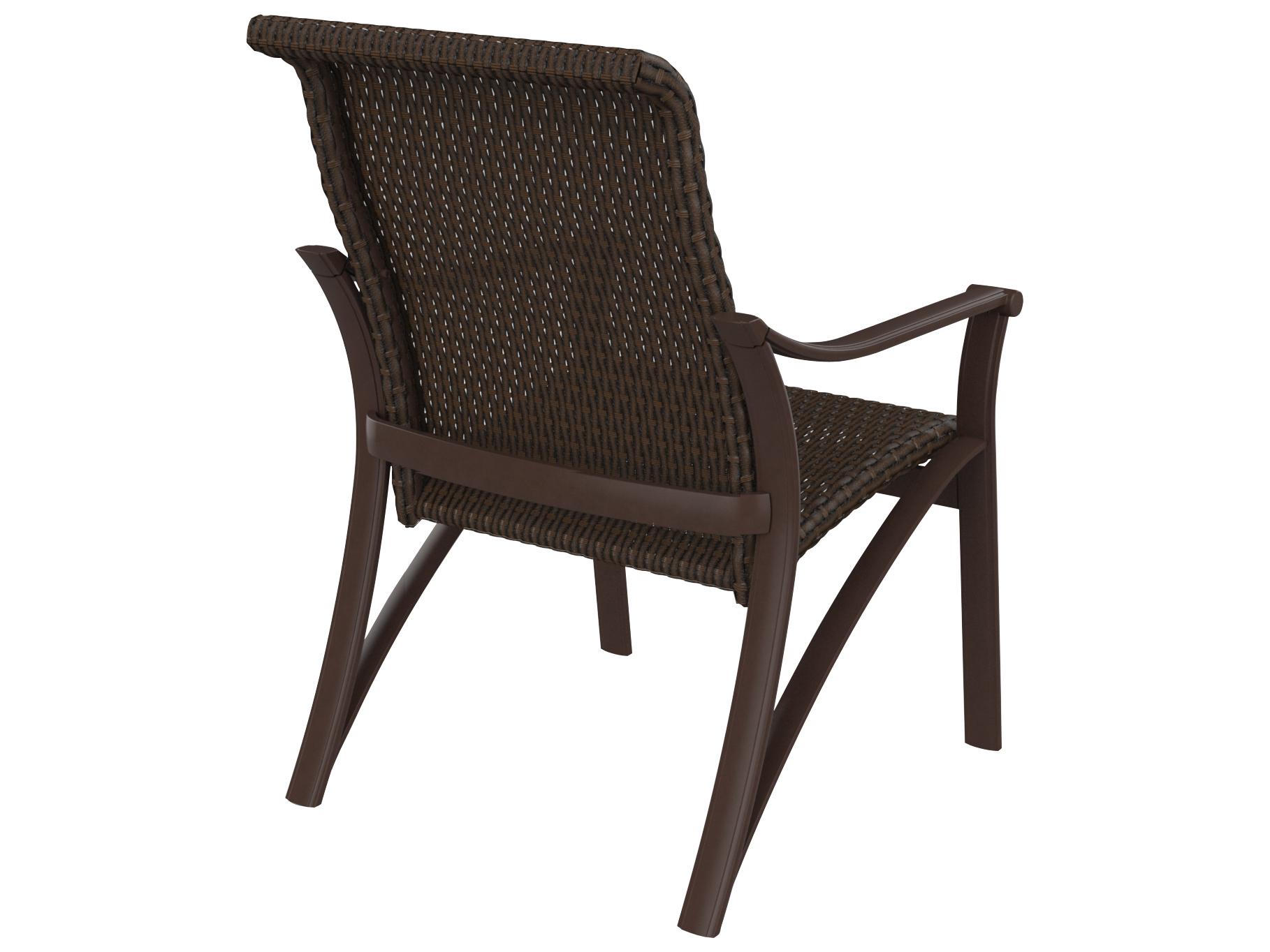 Tropitone Corsica Woven Aluminum Wicker Outdoor Patio Dining Chair