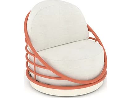 Tropitone Orbit Cushion Aluminum Swivel Lounge Chair