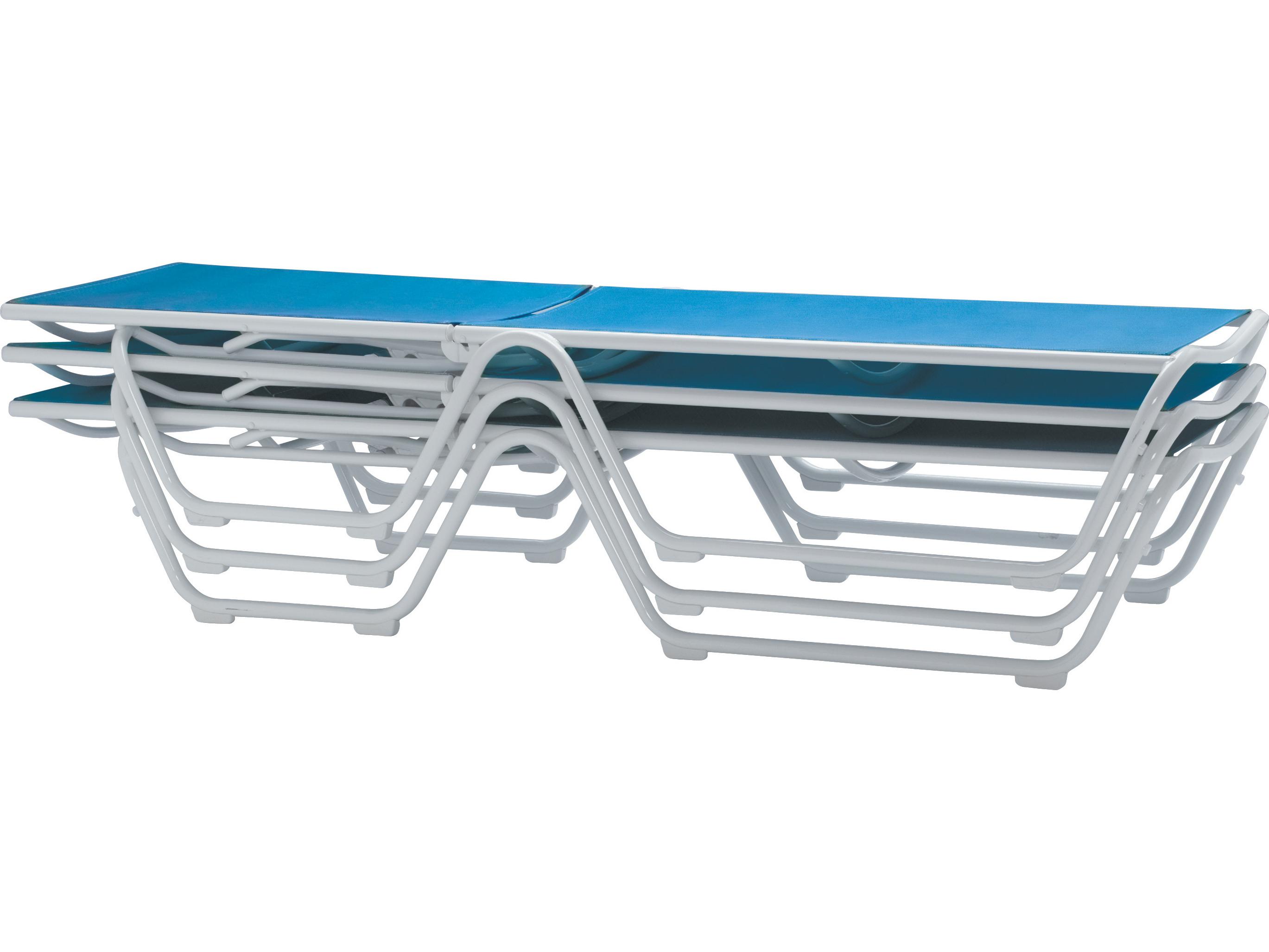 Tropitone Millennia Relaxed Sling Aluminum Stackable Patio Chaise Lounge