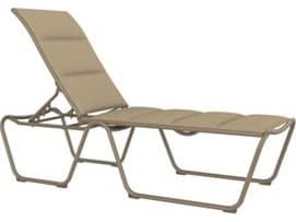 Tropitone Millennia Padded Sling Aluminum Stackable ADA Patio Chaise Lounge