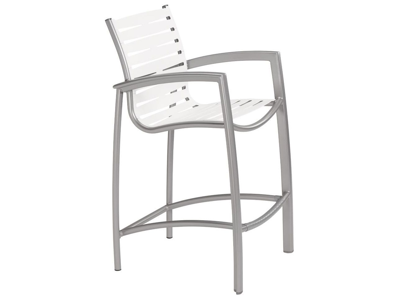 Tropitone South Beach Ribbon Aluminum Outdoor Bar Stool