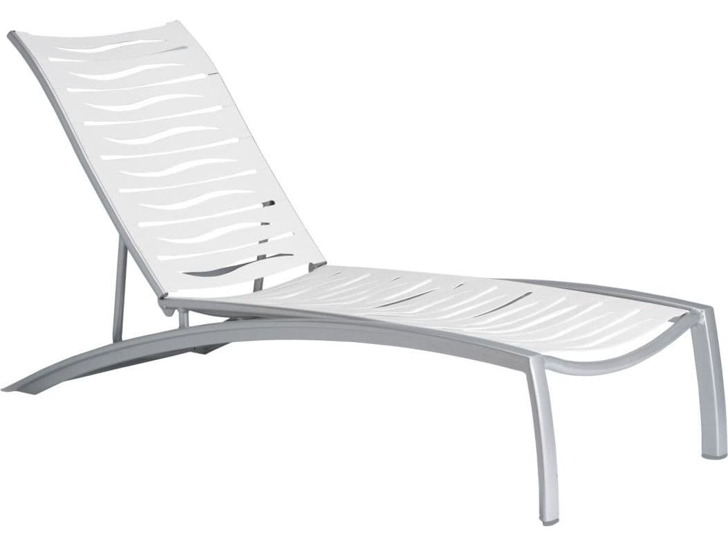 Tropitone South Beach Wave Aluminum Outdoor Patio Chaise Lounge