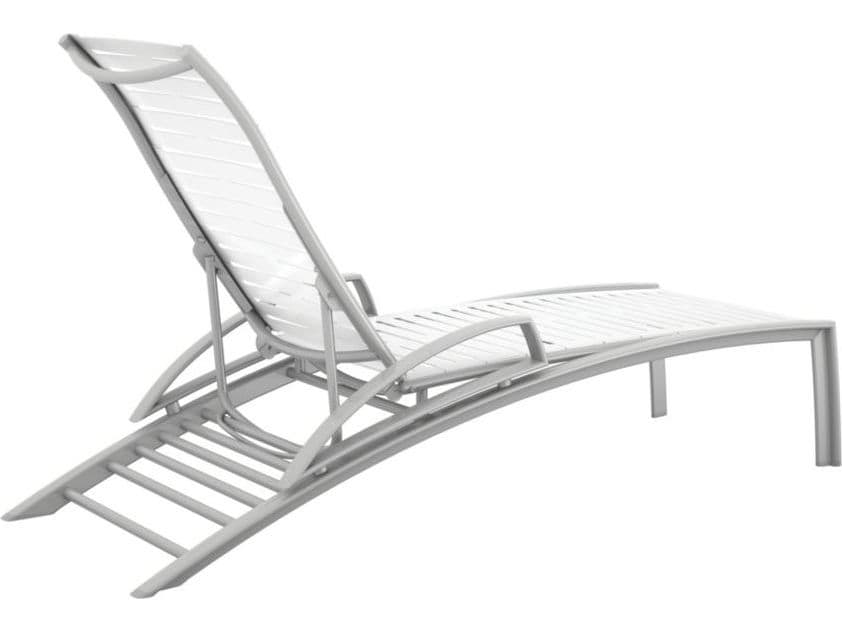Tropitone South Beach Ribbon Aluminum Outdoor Patio Chaise Lounge