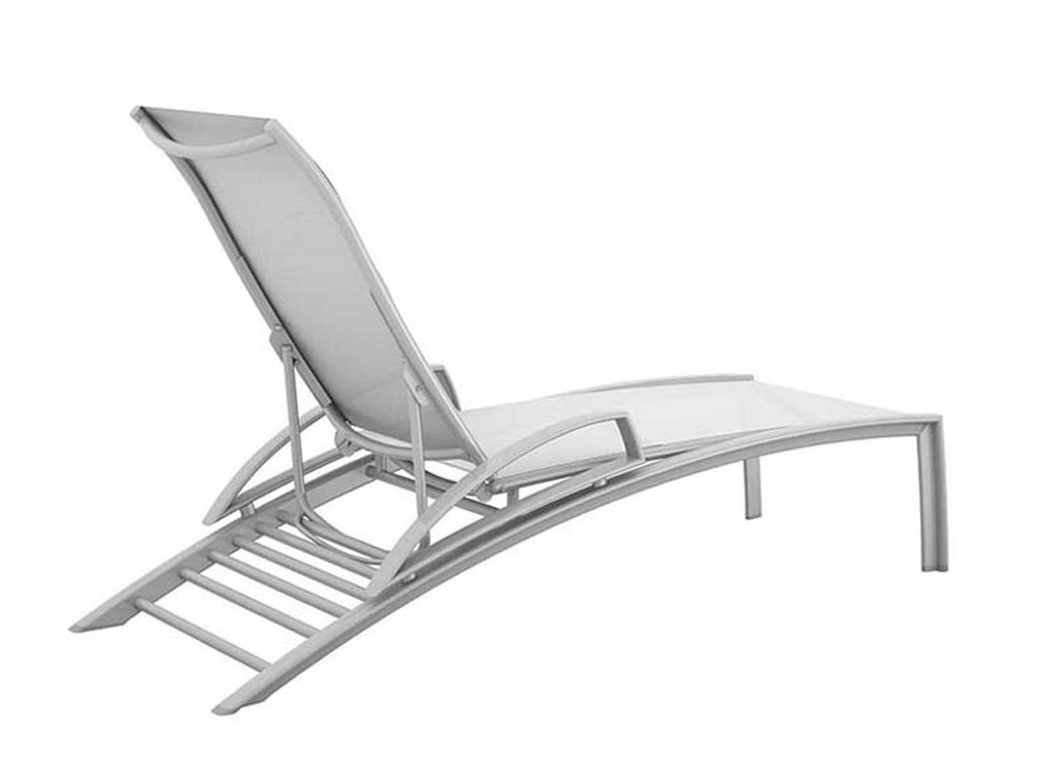 Tropitone South Beach Wave Segment Aluminum Patio Chaise Lounge