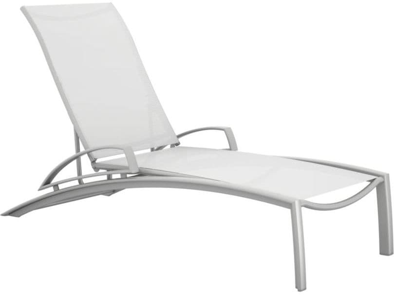 Tropitone South Beach Relaxed Sling Aluminum Patio Chaise Lounge