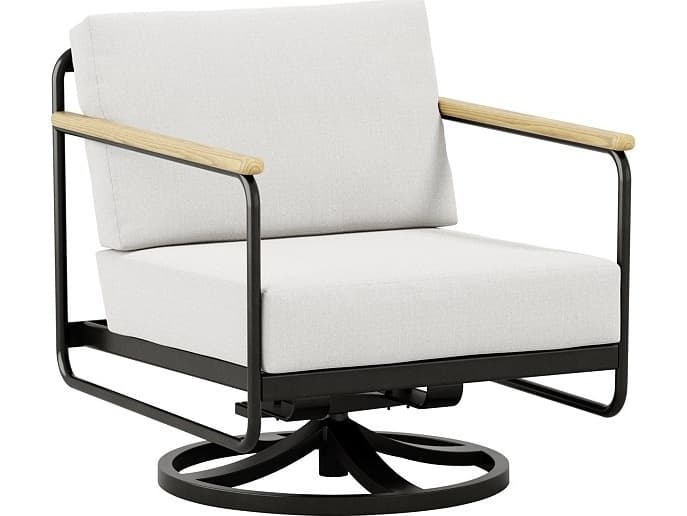 Tropitone Stratton Cushion Aluminum Swivel Lounge Chair