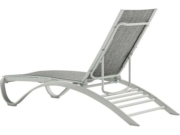 Tropitone Twist Sling Aluminum Adjustable Stackable Outdoor Patio Chaise Lounge