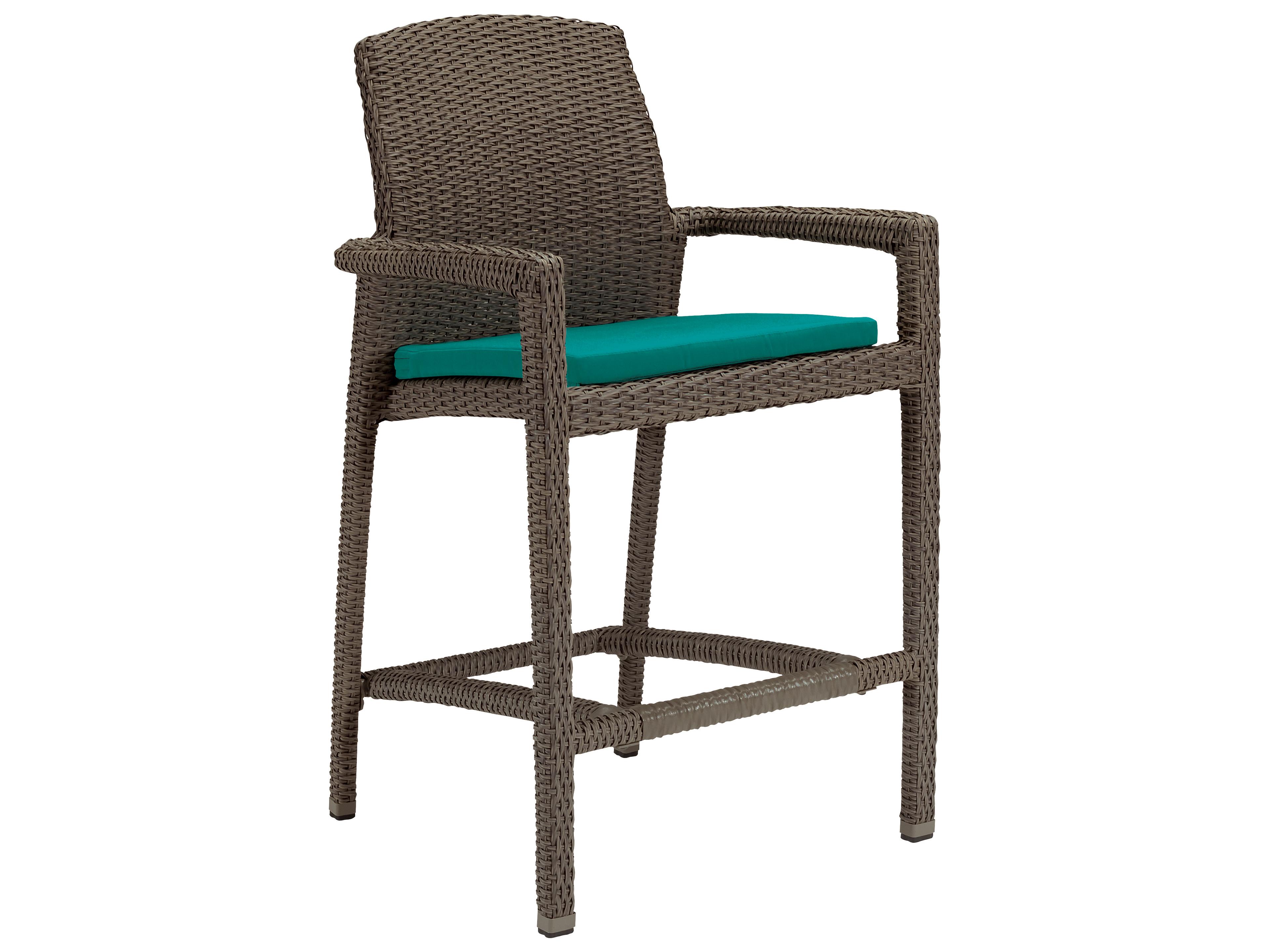 Tropitone Evo Woven Cushion Outdoor Patio Bar Stool