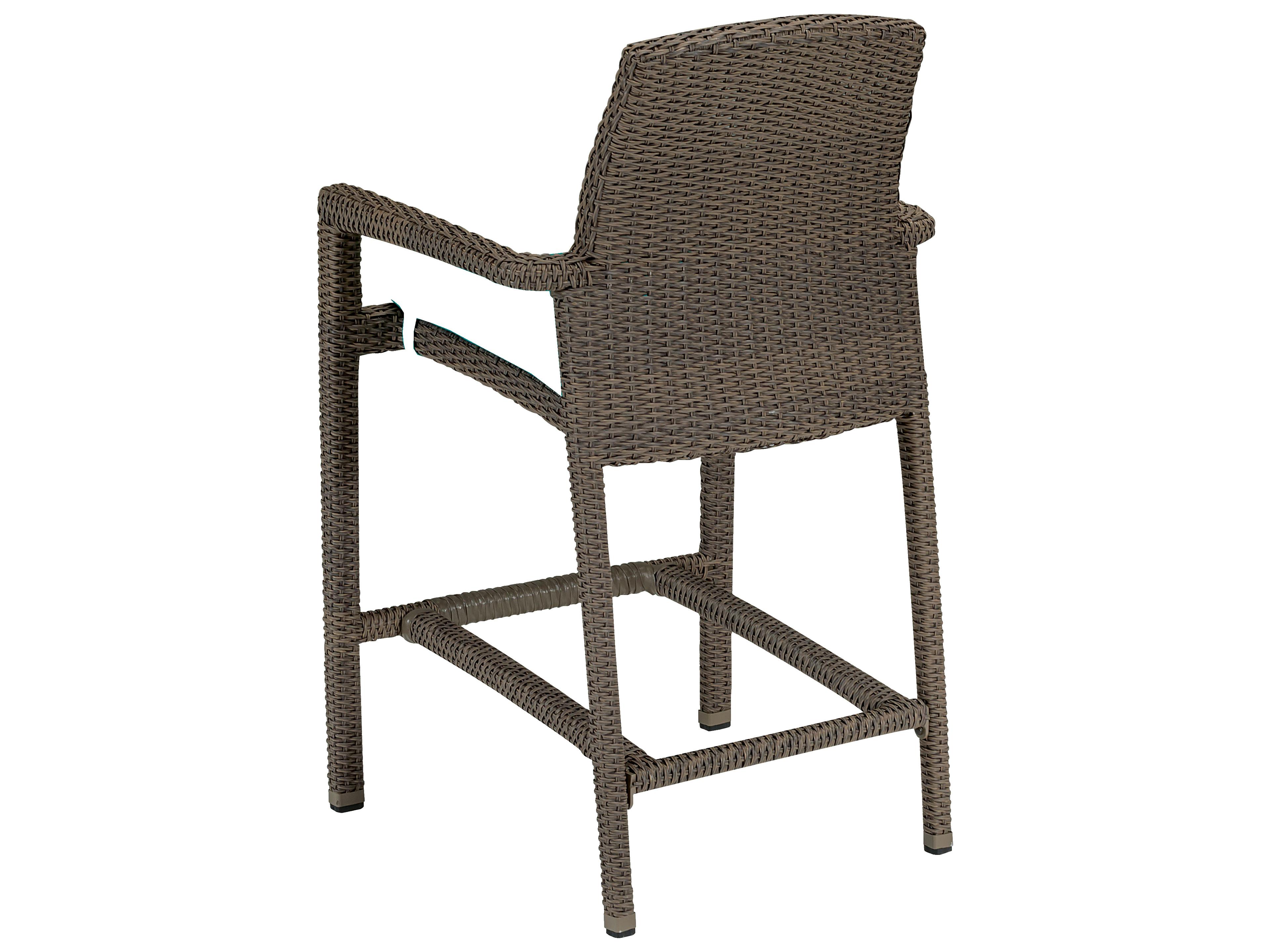 Tropitone Evo Woven Cushion Outdoor Patio Bar Stool
