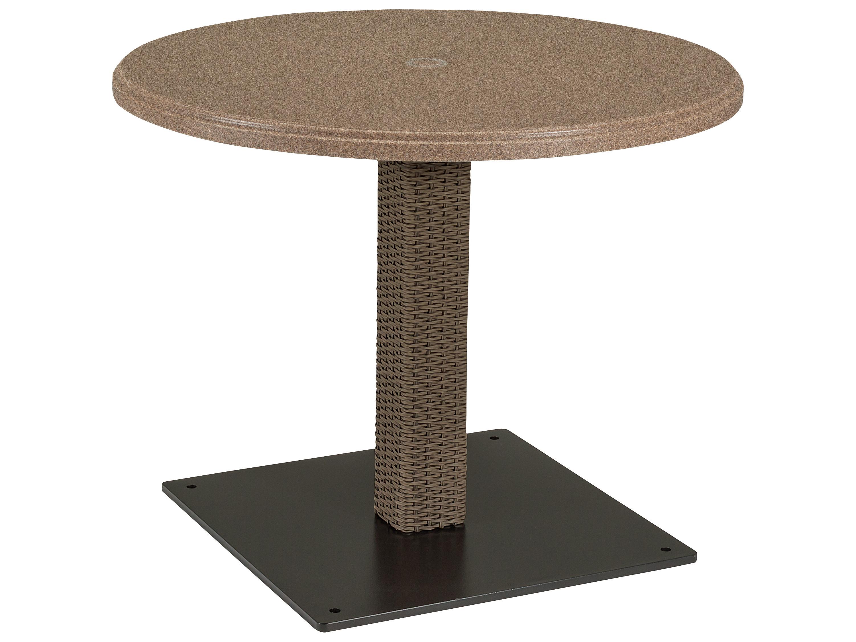 Tropitone Evo Woven Pedestal Dining Table Base