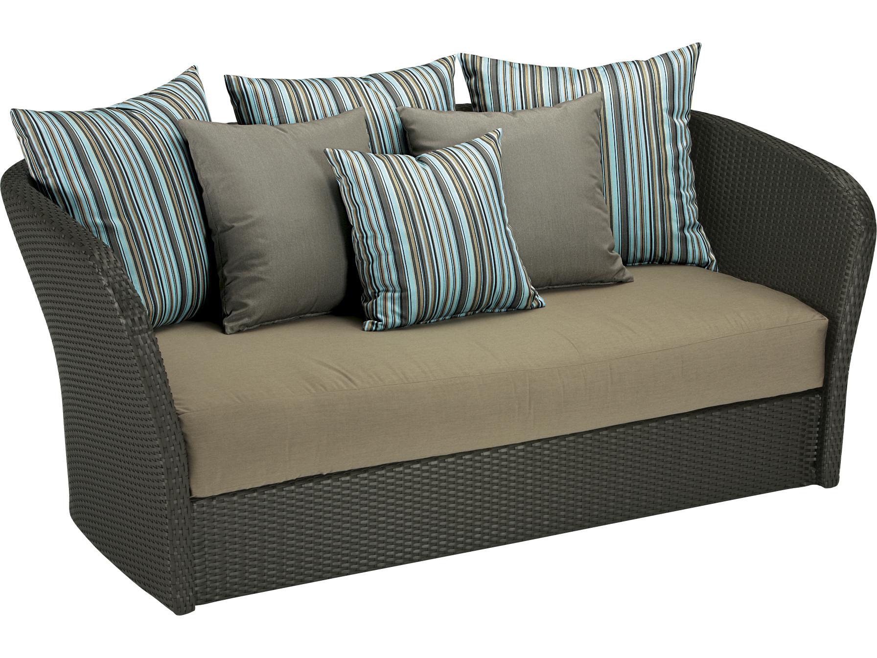 Tropitone Evo Woven Wicker Outdoor Sofa