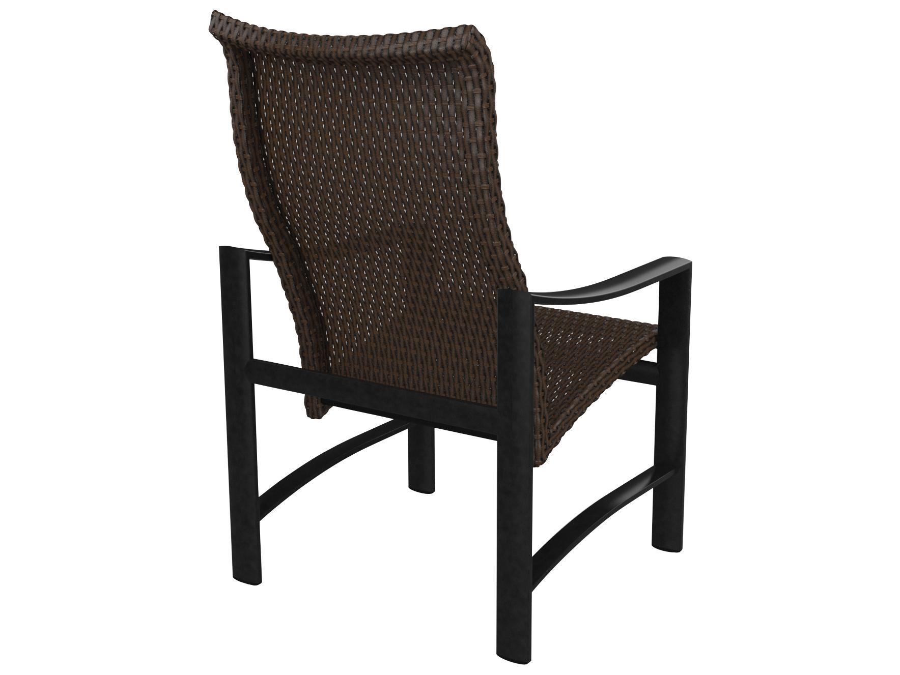 Tropitone Kenzo Woven Aluminum Wicker Outdoor Patio Dining Chair