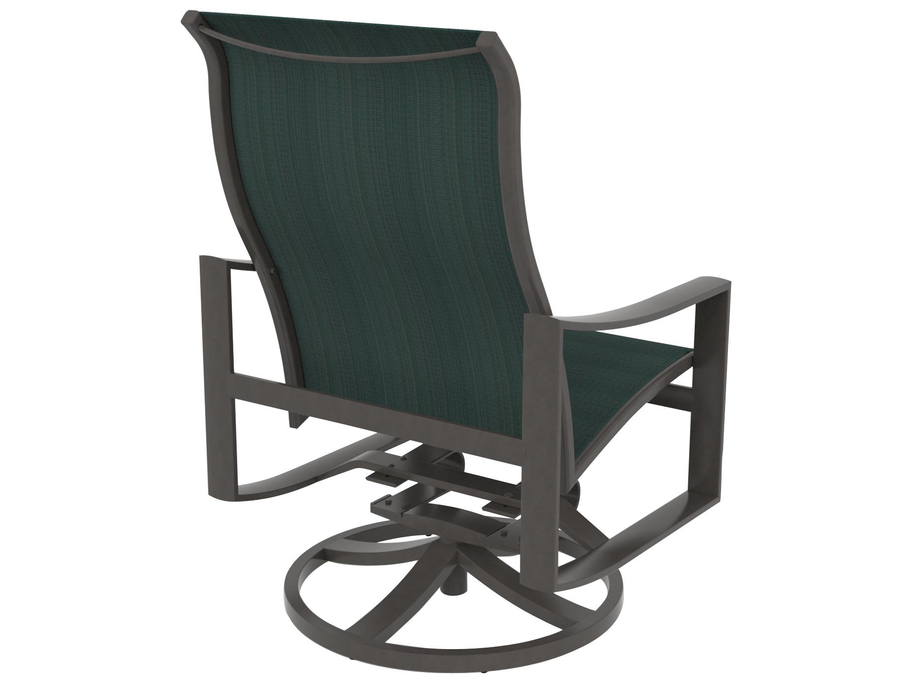 Tropitone Kenzo Sling Aluminum Swivel Rocker Patio Lounge Chair