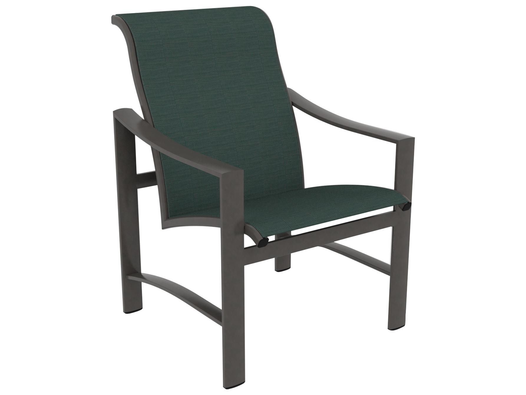 Tropitone Kenzo Sling Aluminum Patio Dining Arm Chair