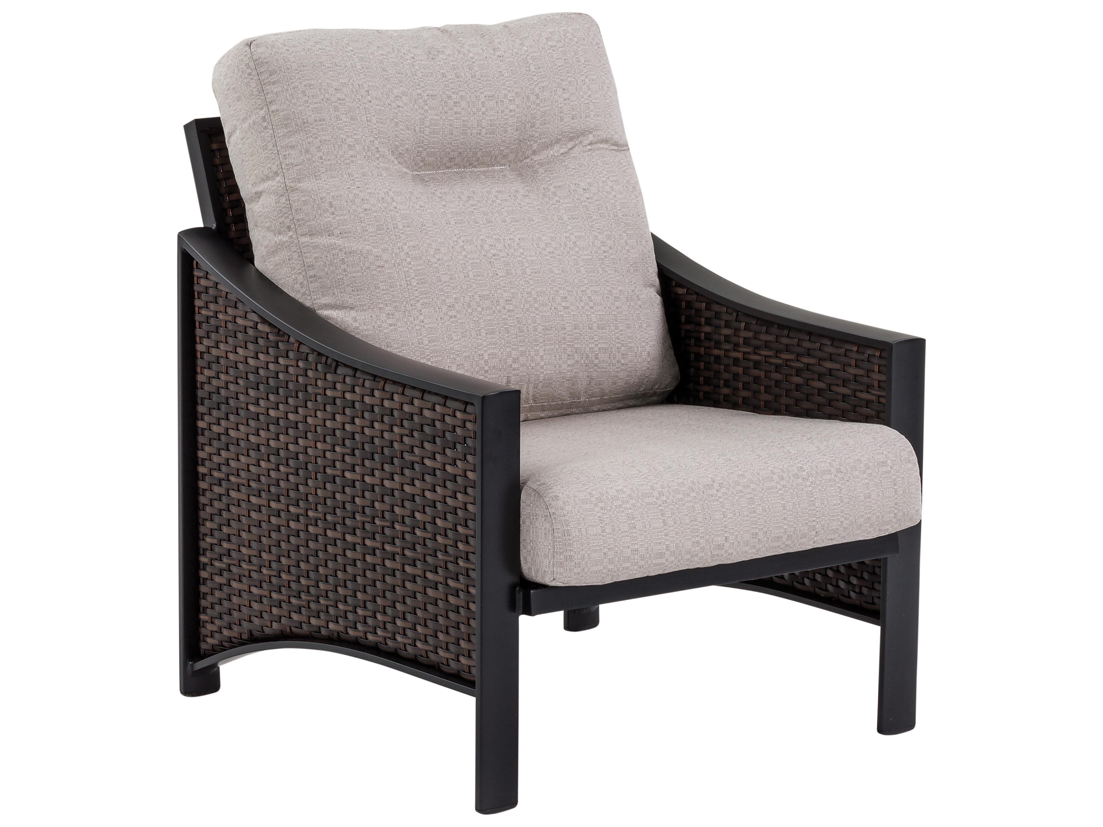 Tropitone Kenzo Woven Wicker Cushion Patio Lounge Chair