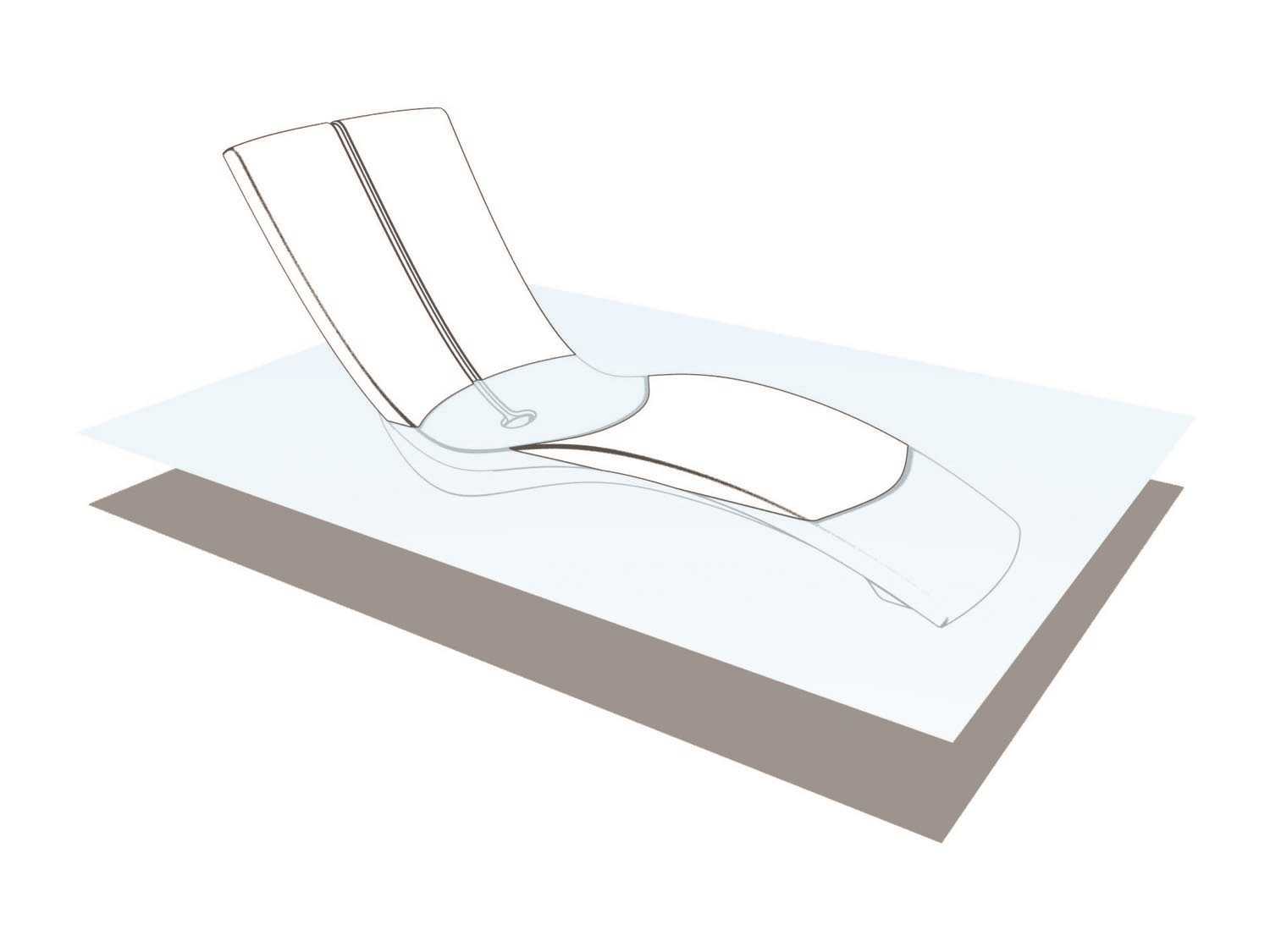 Tropitone Curve Resin Outdoor Chaise Lounge with Riser