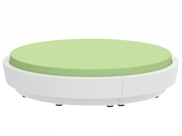 Tropitone Curve Cushion Resin Full Circle No Back Round Party Lounger