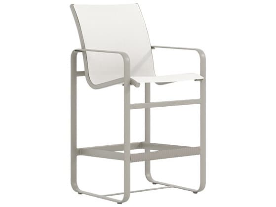 Tropitone Brasilia Sling Aluminum Swivel Outdoor Bar Stool