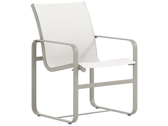 Tropitone Brasilia Sling Aluminum Outdoor Dining Arm Chair