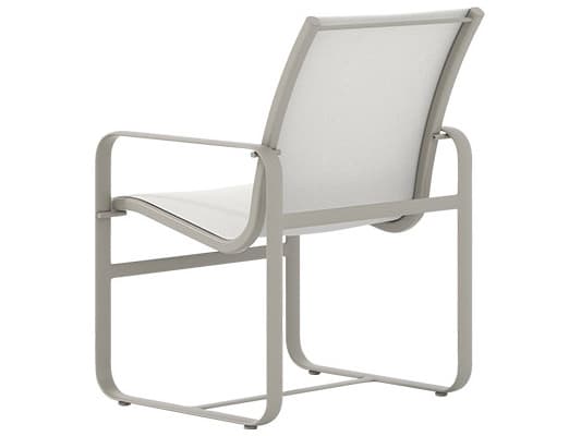 Tropitone Brasilia Sling Aluminum Outdoor Dining Arm Chair
