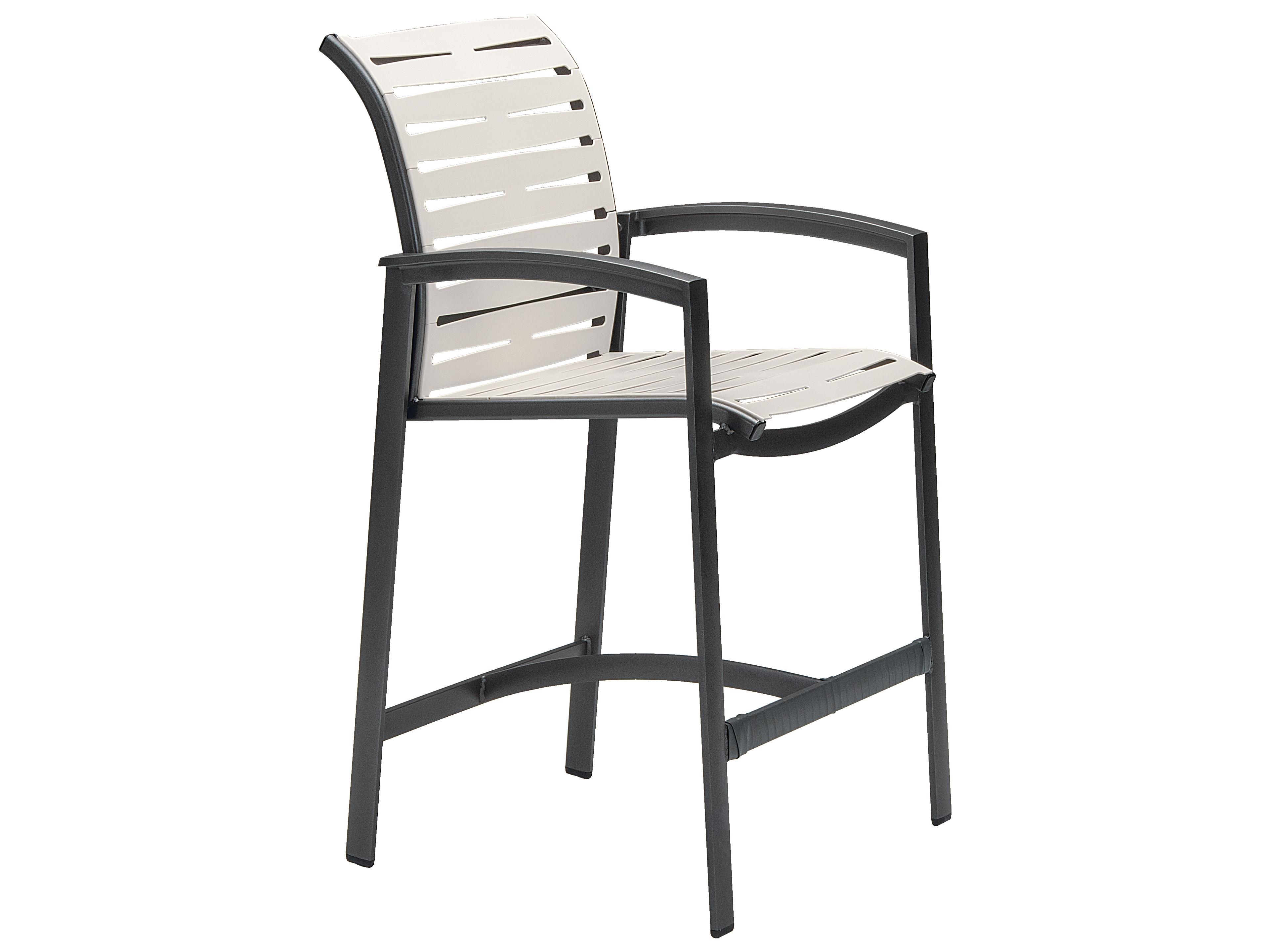 Tropitone Elance Ez Span Aluminum Ribbon Segment Patio Bar Stool