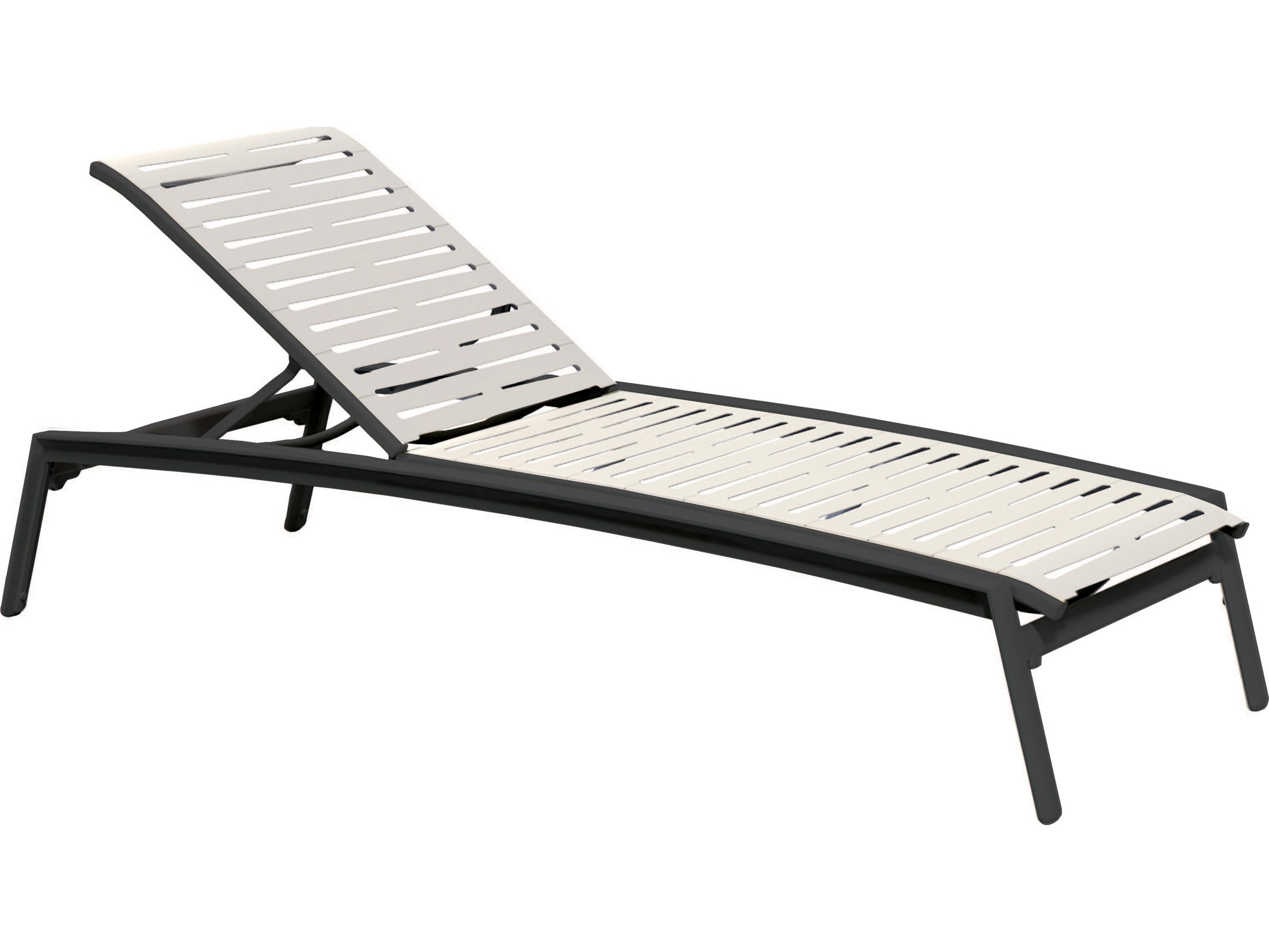 Tropitone Elance Ez Span Aluminum Ribbon Segment Outdoor Patio Chaise Lounge